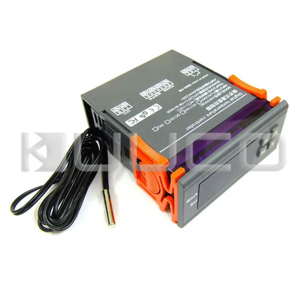 

Mini AC 110V Thermostat -50 ~110 Celsius Degrees Temp Difference Control Switch for Heating Cooling Heat-sinking