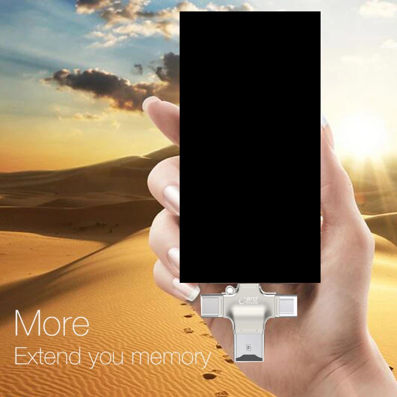 Тип c Micro USB Micro SD TF кардридер флеш-накопитель для iPad для iphone X 8 PLUS 5 6 6 S 7 Plus Android OTG телефон и для Macbook