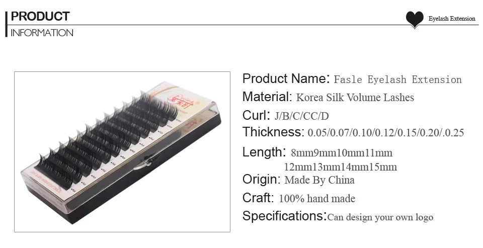 Eyelash Extenison Individual  Lashes