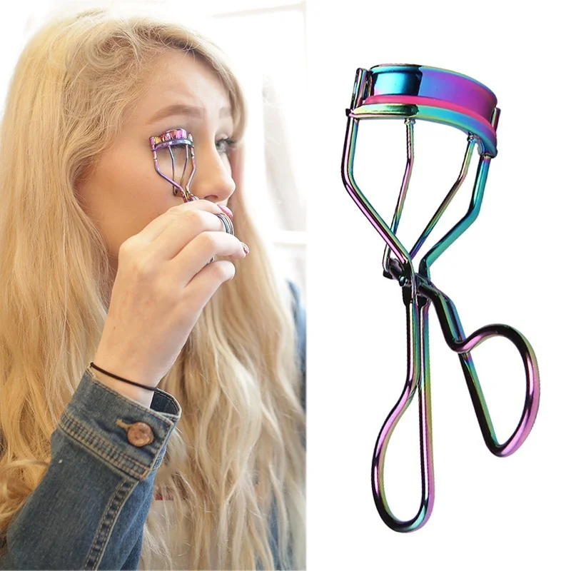 

1PC Color Eyelash Curler Folding Eyelash Assist Natural Curly Steel Eyelash Curling Clip Small Makeup Tools