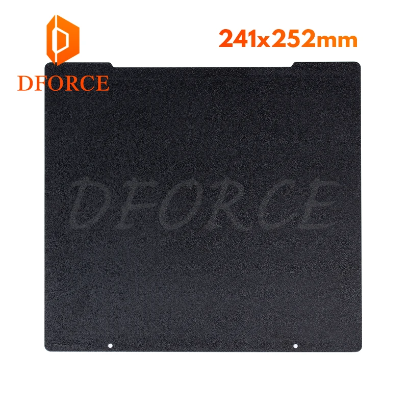 DFORCE 241x252 двухсторонняя текстурированная пружинная стальная пластина PEI с