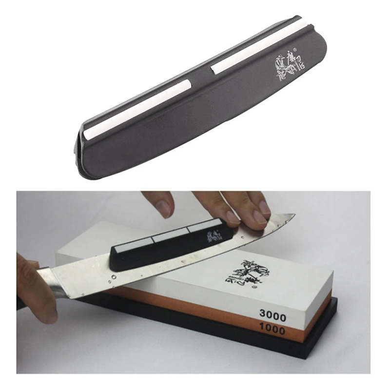 Hot Black Plastic Ceramic Reusable Knife Sharpener Angle Guide