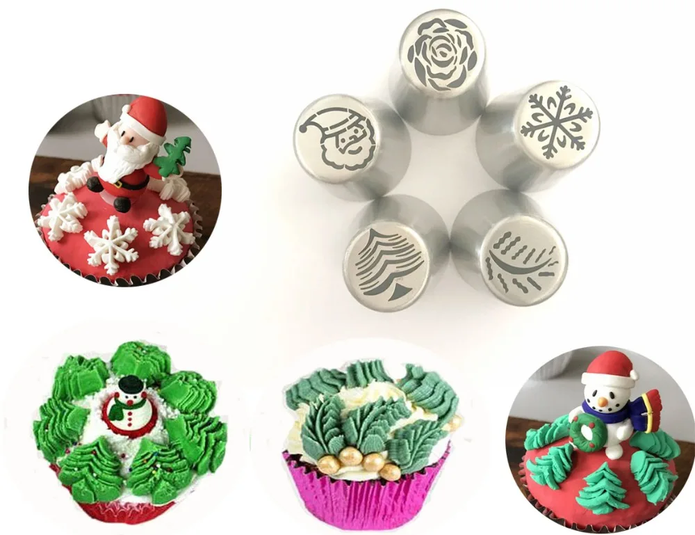 

Russian nozzles ball leaves rose tips and Cake Cream Decorating Disposable Icing Pastry bags three color coupler