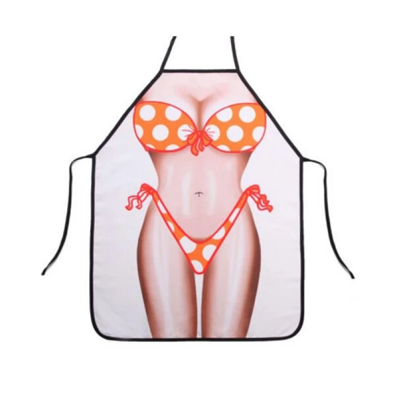 Отдельные Роман сексуальное бикини леди узор моющиеся креативный фартук кухонные принадлежности для готовки