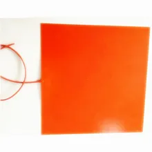 700*700*1,5 мм Тепловая прокладка для 3d принтера гибкий силиконовый резиновый нагреватель 230 В 1500 Вт 1000 мм свинцовый провод выходящий из середины 1 стороны