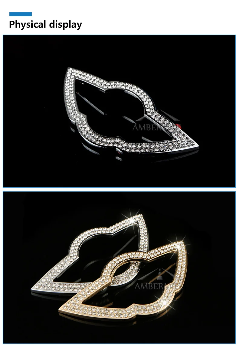 Artificial Diamond Car Steering Wheel Logo Cover Stickers for Mini Cooper R55 R56 R60 R61 F54 F55 F56 F60 car styling (3)