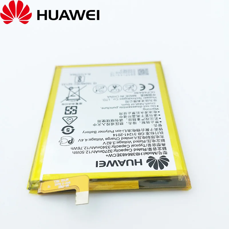 Huawei HB386483ECW 3340 мА/ч, Батарея для huawei G9 рlus Honor 6X Maimang 5 MLA-AL00 MLA-AL10 G9Plus HB386483ECW