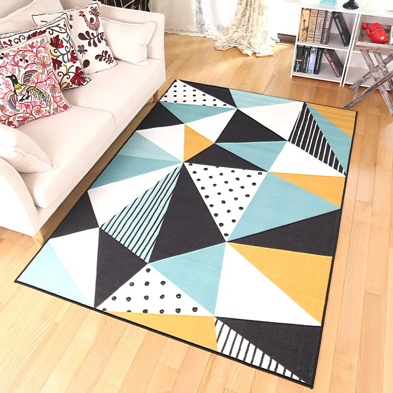 Ковры в скандинавском стиле для гостиной, фланелевые коврики для дивана и стола, Противоскользящие коврики для спальни