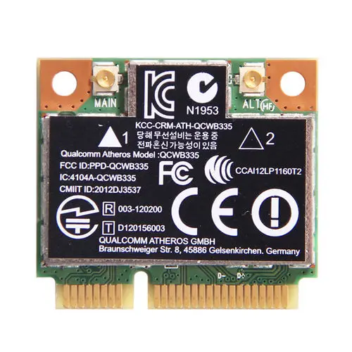 Карта для HP Atheros QCWB335 WIFI + Bluetooth 4 0 Mini PCIE WLAN Беспроводная карта 689457-001 | Компьютеры и