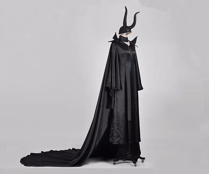 Взрослый малефисент костюм ведьмы для косплея женские вечерние маскарадные костюмы на Хэллоуин
