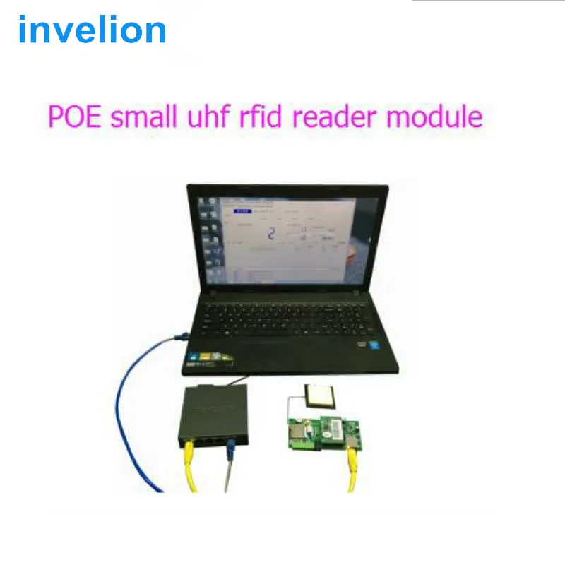 

POE uhf rfid reader module EPC Class 1 Gen2 ISO18000-6c embedded system support Etherne/rs232/wiegand with free card tags sample