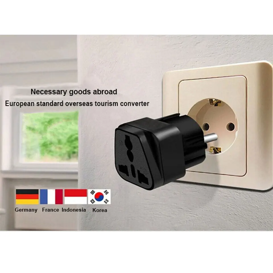 ЕС Европейский AC Power electric Schuko US UK AU To EU Plug Универсальный Международный адаптер для