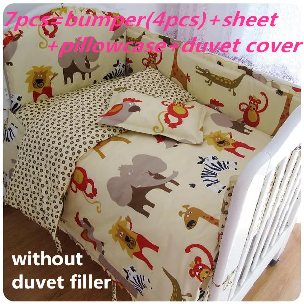 

Promotion! 6/7PCS Baby bedding set Baby crib bedding set ,120*60/120*70cm
