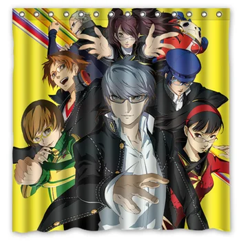

Persona4 Waterproof Shower Curtain Custom Polyester Bathroom Curtains Cortina Ducha With Hooks 71*71 inch Drop Shipping