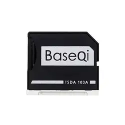 BASEQI алюминий microSD адаптер Металл TF Card Reader для MacBook Air 13 "и MacBook Pro 2009 2010 2011 2012 13"/15 "не retina