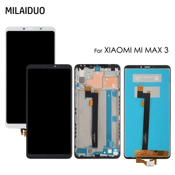 

LCD Display For Xiaomi Mi Max 3 Touch Screen Digitizer Glass Full Assembly Replacement 2160X1080 Black White No Frame 6.9inch
