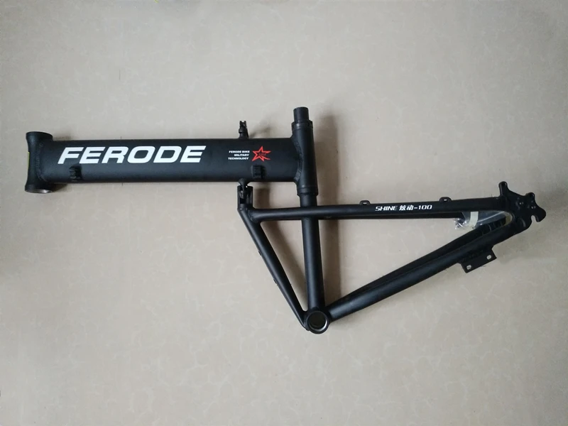 Sale 26*17/18 inch MTB frame BMX Aluminium alloy disc brake folding bike frame downhill frame folding mountain bike portable frames 4