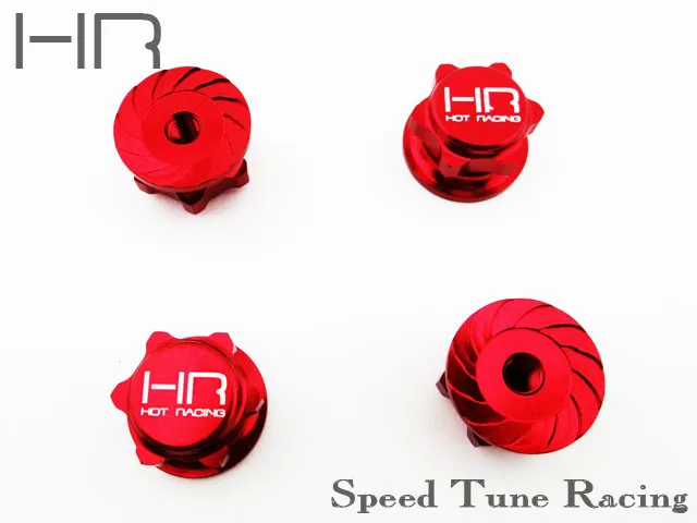 

HOT RACING Serrated 17mm wheel nuts for Yeti xl 90032 4 pieces NEW