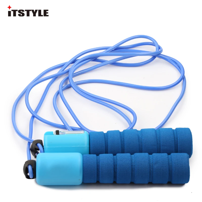 

ITSTYLE Foam Handle Sport Jump Ropes Bodybuilding Fitness Skipping Rope Training Calorie with Number Counter