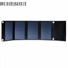 BUHESHUI 22W High Efficiency Solar Panel Charger Fordable Portable Dual-port Solar Charger For Power Bank Sunpower Free Shipping