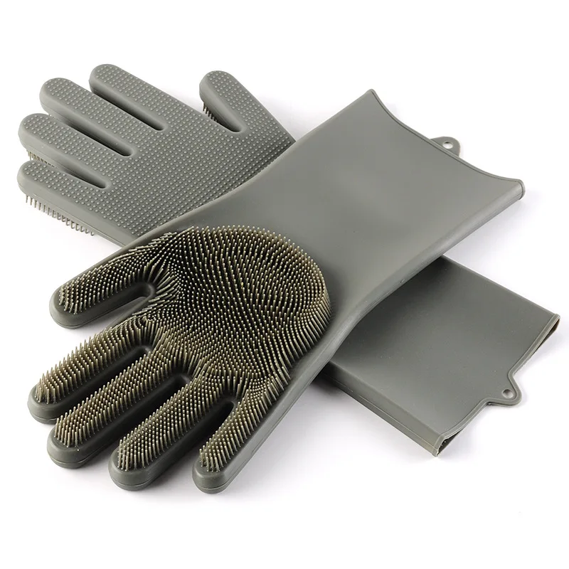 

Multifunctional Men Women Durable Silicone Wear Resistance Cleaning Gloves Outdoor Sports Camping Cooking Washing Equipment