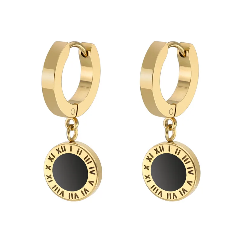 

Stainless Steel Earrings Rose Gold Hoops Small Hoop with Charm for Women Femme Men Hombre Homme Mini Small Gold Hoop Earrings