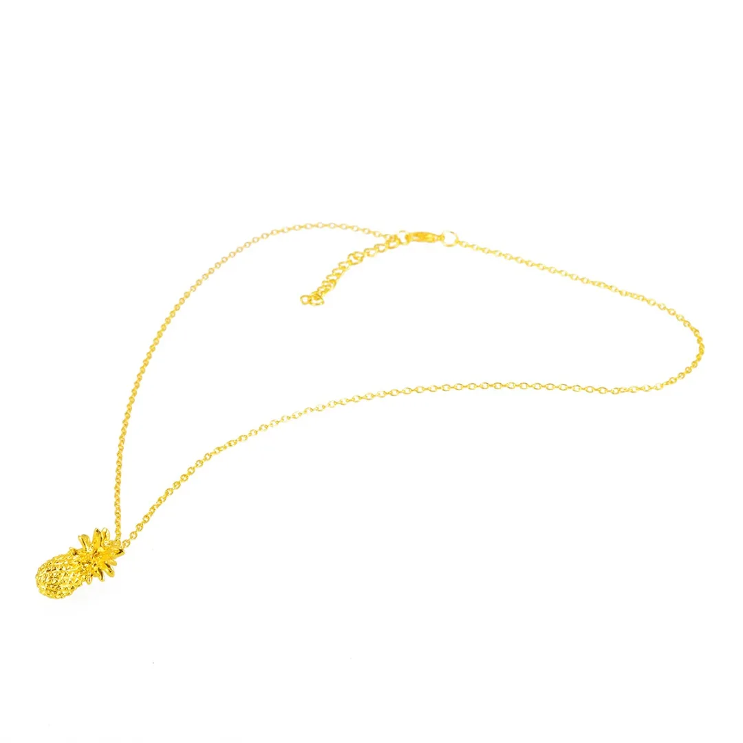 Fahion Design Pineapple Pendant Necklace For Women Girl Vintage Fruit Cute Link Chain Necklace Jewelry Accessories Shellhard