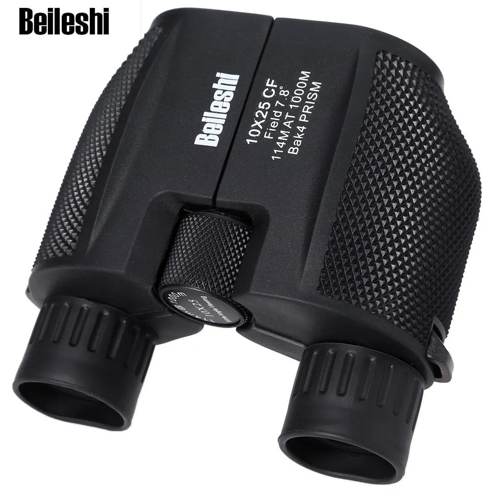 

Beileshi 10x25 HD Binoculars Telescope Portable Mini Pocket All-optical Waterproof Scopes Telescope for Tourism Hunting
