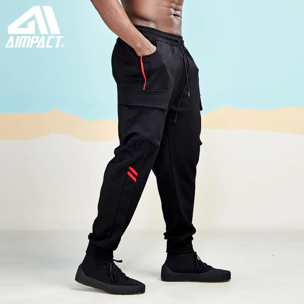 

Ins Elastic Waist Jogger Sweatpants Men Harem Track Pants 2019 Spring Hip Hop Casual Street Trousers Side Pockets Cargo AM5053