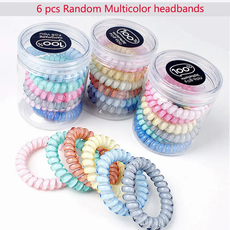 6 قطعة/المجموعة متعدد الألوان Scrunchie ل دوامة شكل ذيل حصان حامل مرونة الشعر اللثة للفتيات المطاط الشعر الحبال سلك الهاتف هيرباند 6 قطعة/المجموعة متعدد الألوان Scrunchie ل دوامة شكل ذيل حصان حامل مرونة الشعر اللثة للفتيات المطاط الشعر الحبال سلك الهاتف هيرباند