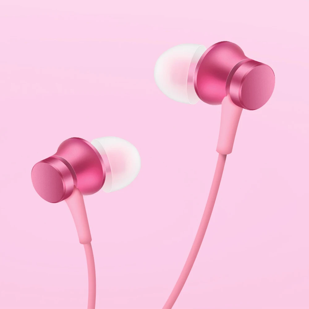 Pink xiaomi earphones