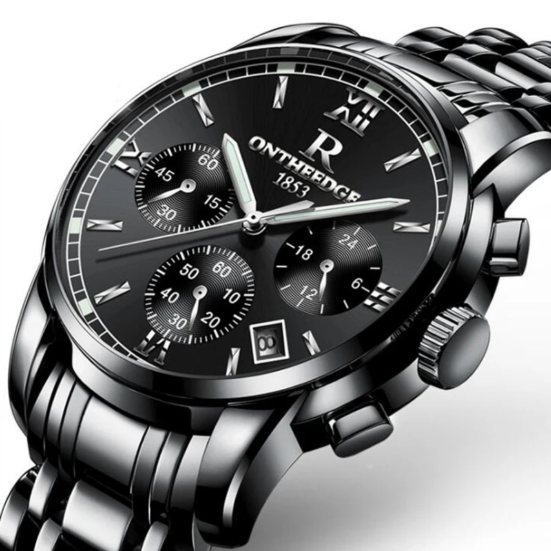 

Men Luxury Business Quartz Analog Wrist Watch Stainless Steel Band Fashion Male Waterproof Luminous Watch Clock New