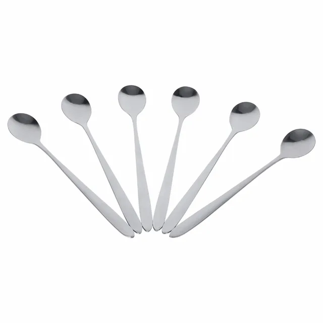 W 6 Pz utensili da cucina In Acciaio Inox Manico Lungo Cucchiaio ... W 6 Pz utensili da cucina In Acciaio Inox Manico Lungo Cucchiaio ...