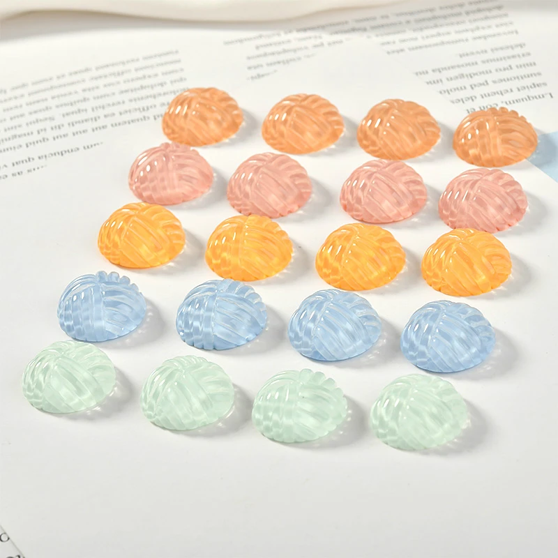 

Summer transparent and popular retro buckle type half pill resin patch DIY hand-made materials accessories