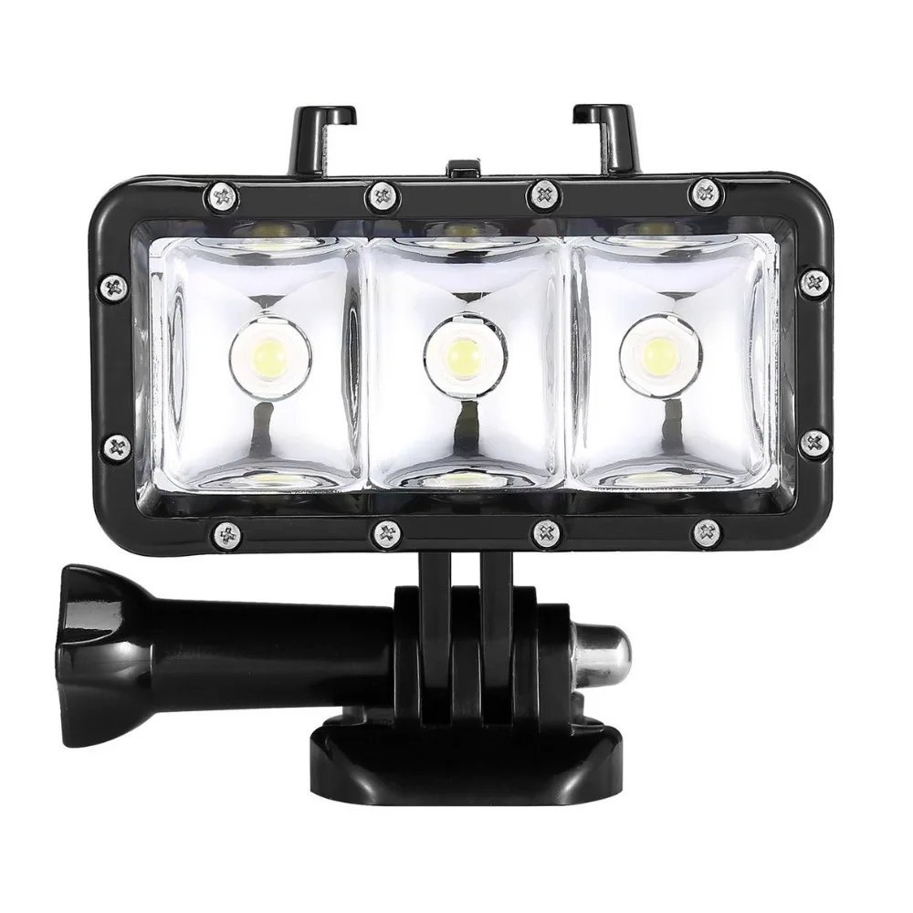 Água de Alta Flash de Preenchimento de Luz à Prova d' Luz para Gopro 3 + 3 para Xiaomi Potência Dimmable Levou Vídeo Noite Hero 4 yi Ação Câmera Pov - Image 3