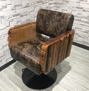 Barber chair solid wood armrest barber chair antique barber chair hairdressing chair hairdressing salon special cutting chair. cinnabar inkpad special color ruddy antique inkpad box brocade boxed bright seal calligraphy painting text seal with solid wood