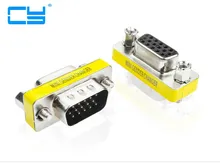 10 pcs adapte HD15Pin vga VGA D Sub-adaptador de Vídeo de Curta parágrafo Macho vga Femea e Femea parágrafo Femea parágrafo Monitor de