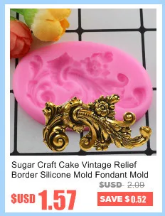 Sugar Craft Cake Vintage Relief Border Silicone Mold Fondant Mold Cake Decorating Tools Chocolate Gumpaste Molds Baking Moulds