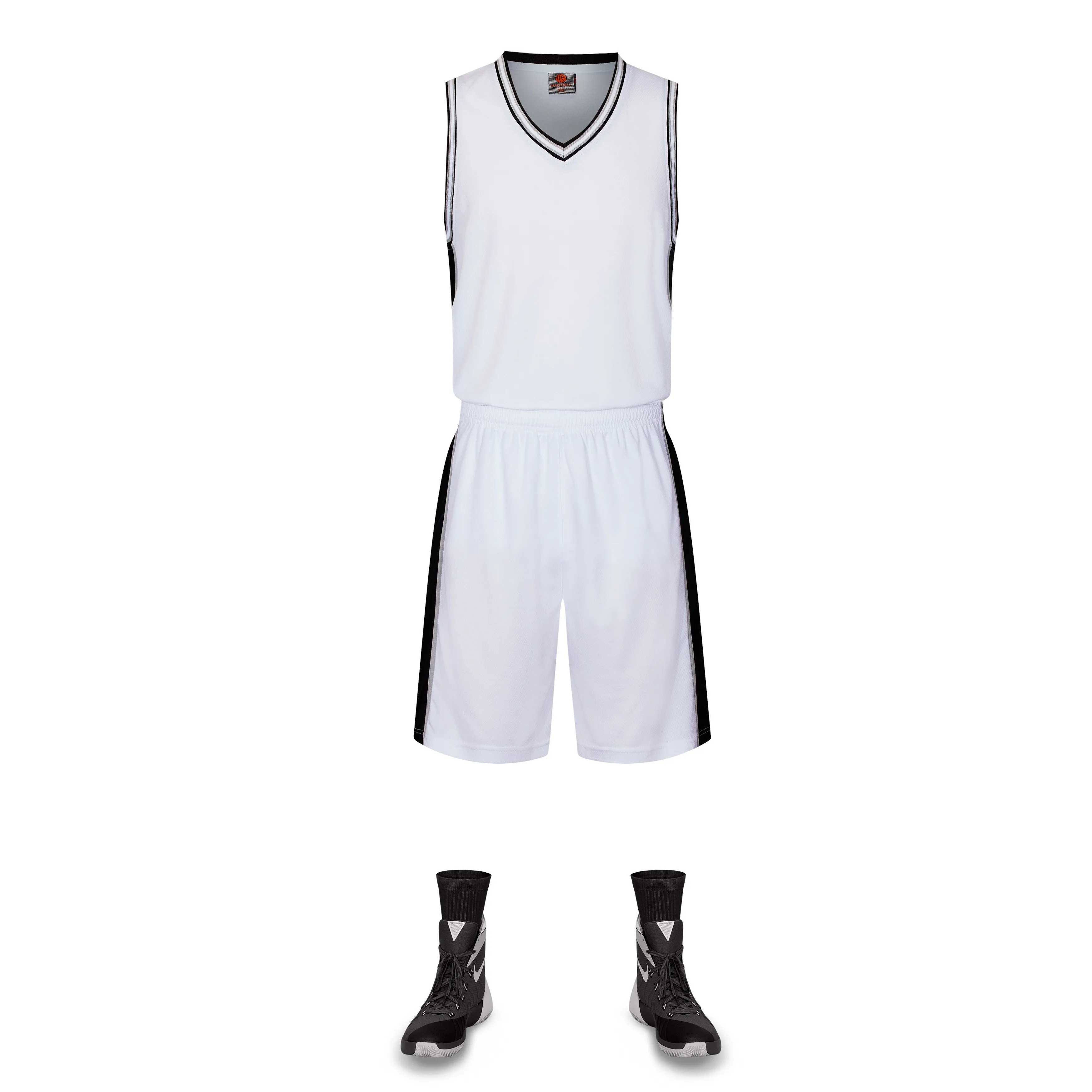 LiDong новые баскетбольные майки спортивная форма без рукавов рубашки и шорты команды тренировочные комплекты, самостоятельная настройка доступны 102 - Цвет: white