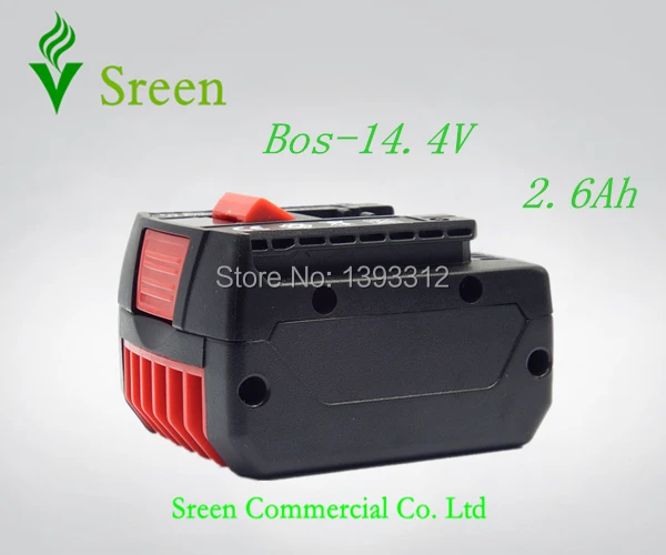 

New 14.4V Lithium Ion 2600mAh Replacement Rechargeable Power Tool Battery for Bosch 2 607 336 078 BAT607 BAT614 BAT607G BAT614G