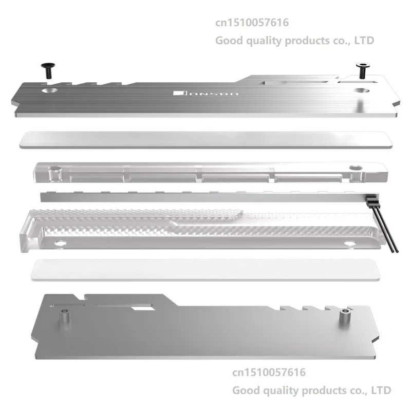 JONSBO NC-3 кулер памяти светящийся охлаждающий жилет 5 в ARGB светодиодный светильник алюминиевый радиатор Настольный теплоотвод ОЗУ 1 комплект 4 шт