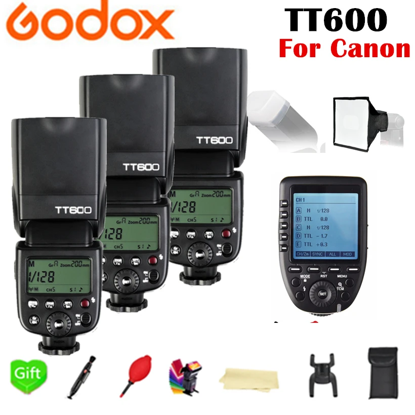 Godox TT600 TT600S 2,4G Беспроводная TL HSS 1/8000s вспышка+ X1T-C 2,4G беспроводной ttl триггер для камеры Canon - Цвет: Зеленый