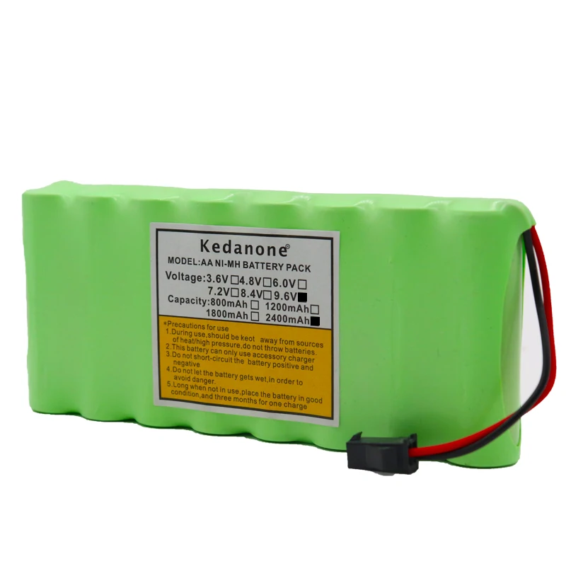 original 2400mah Ni-Mh 9.6V AA rechargeable battery pack AA cell for RC Car helicopter toys LED light cordless phone SM plug