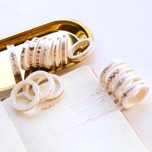 7/10mm*3m Kawaii Cute Planet Grid Moon Arrow Gold Washi Tape DIY Scrapbooking Masking Tape School Supplies Bullet Journal sl1412