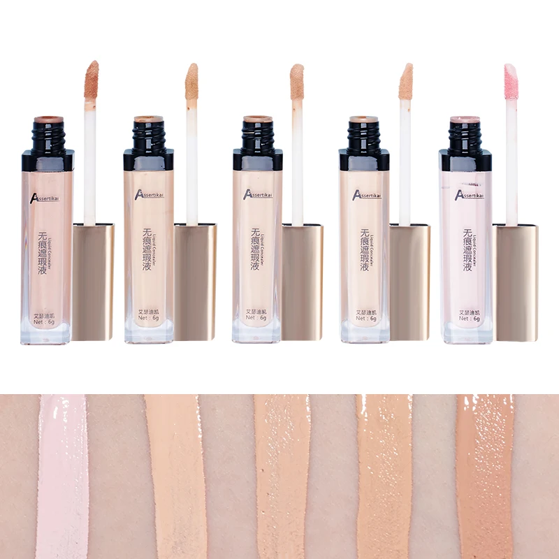 Full Cover Liquid Concealer 5 Colors Professional Cream Pores Dark Circles Waterproof Face Contour Makeup Primer | Красота и здоровье