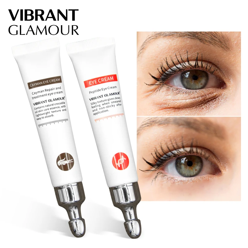 VIBRANT GLAMOUR Eye Cream Peptide Collagen Crocodile Cream Anti-Wrinkle Remover Dark Circles Against Puffiness And Bags Eye Care