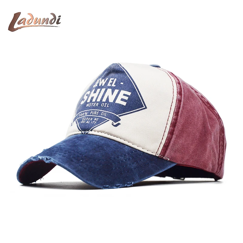 Популярная винтажная хлопковая бейсбольная кепка с покрытием, мужские шорты, Женская Повседневная блестящая черная шляпа с принтом, шляпа для папы