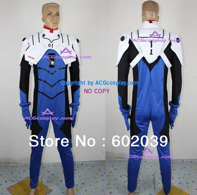 Neon Genesis Evangelion Shinji Ikari Plugsuit Cosplay Costume GOOD