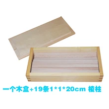 Коробка с призмы для коричневый лестницы 1*1*20 см Материалы montessori учебное зарабатывать игрушки, деревянные игрушки 300301