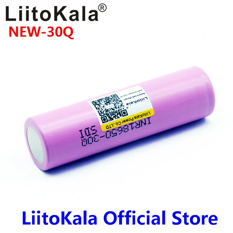 LiitoKala Новинка для INR 18650 Батарея 3,7 V 3000mAh INR18650 30Q литий-ионные аккумуляторы